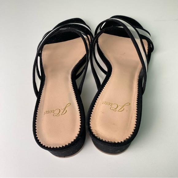 J. CREW Florence sandals with transparent cross straps - Picture 3 of 6